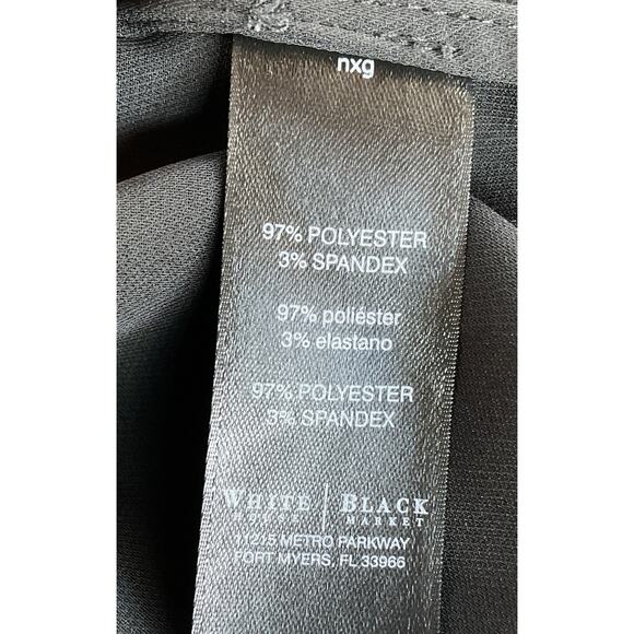 White House Black Market 100% Silk Long Sleeve Henley Blouse Sheer Size 10 - Picture 4 of 4